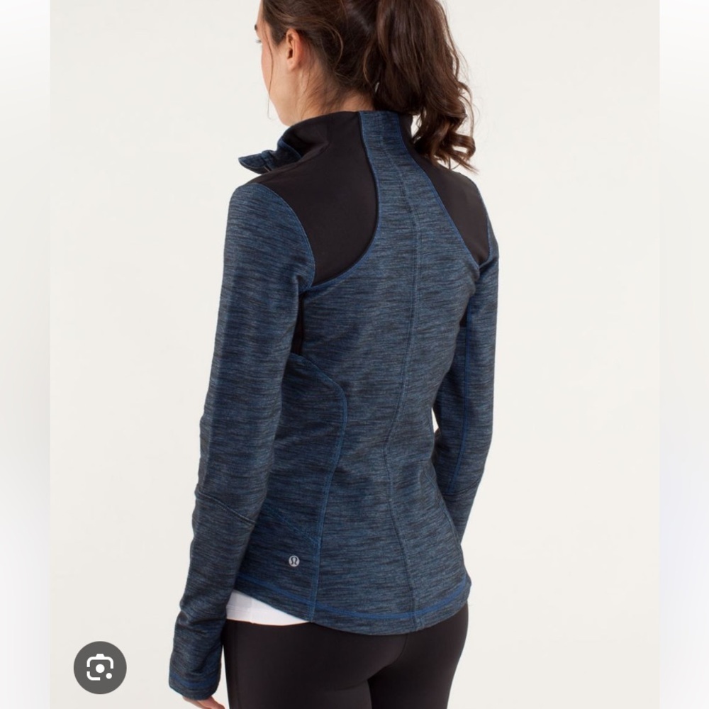 Lululemon Athletica Blue Heather Forme Define Jacket Size 6​